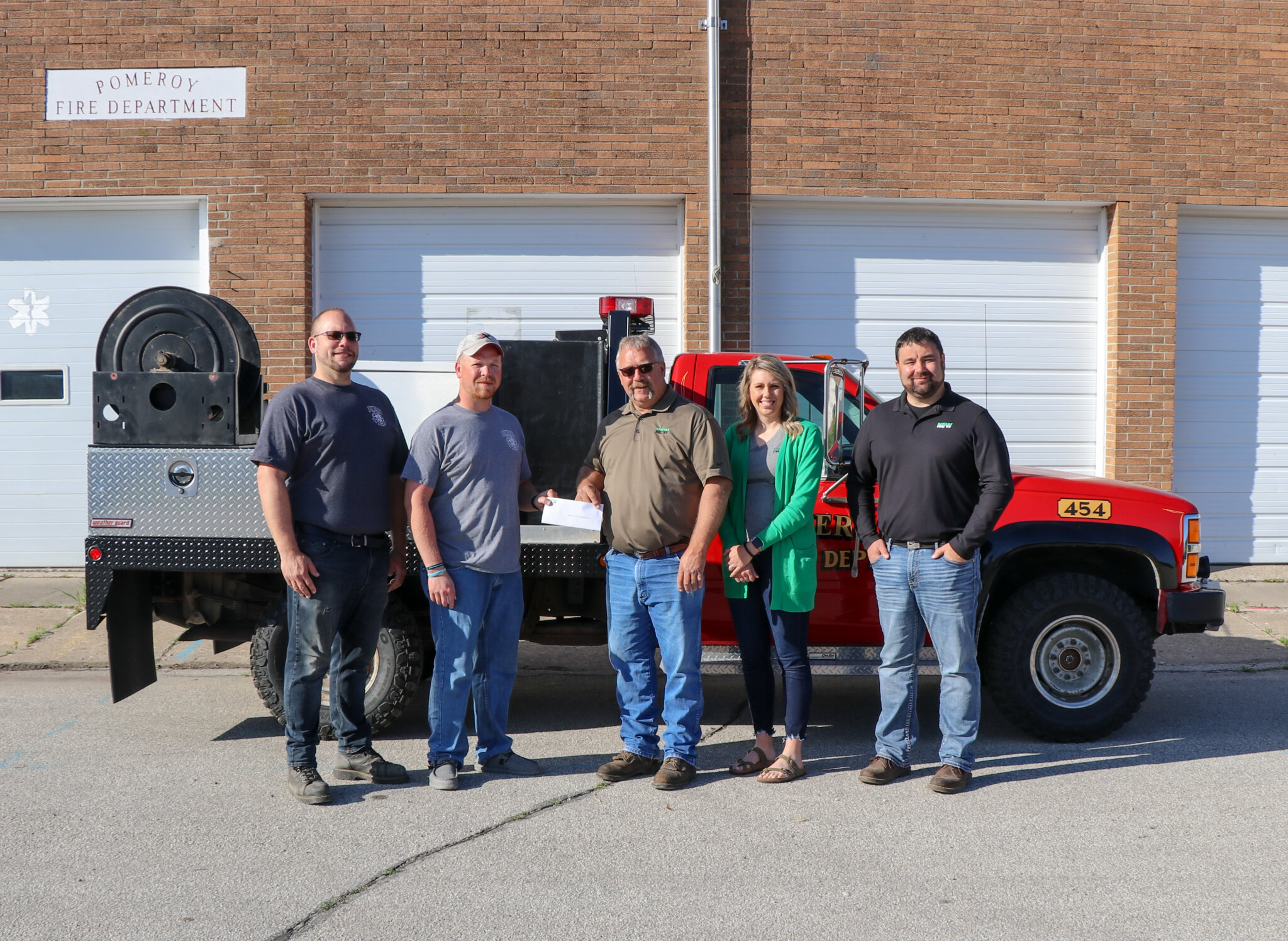 Pomeroy Fire Department Benefits from NEW Cooperative Contribution